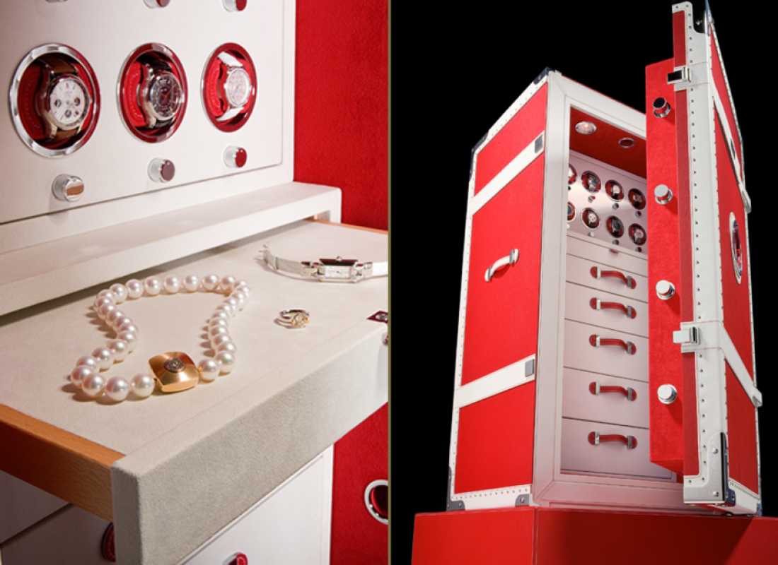 Красно-белый сейф The Bel-Air