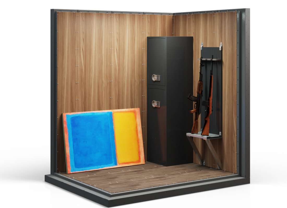 Размещение в сейфовой комнате