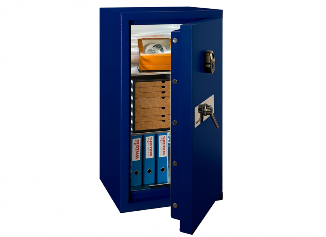 Синий сейф WALDIS