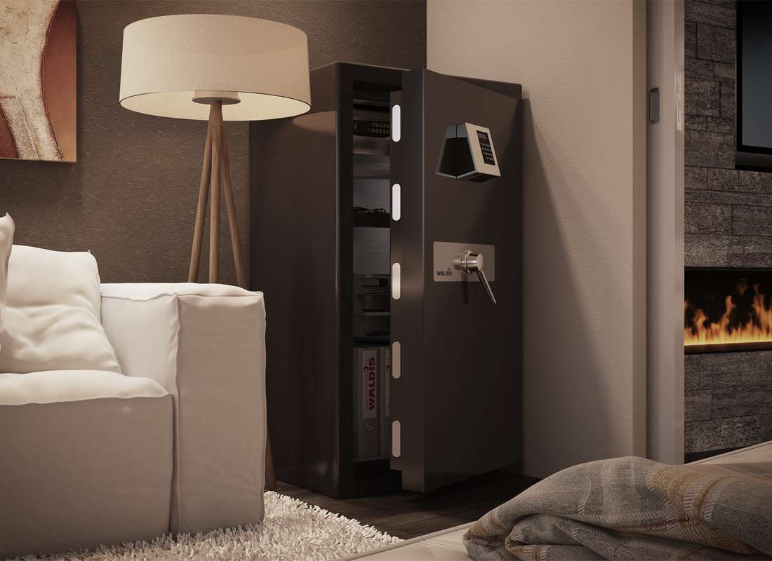 Швейцарский сейф WALDIS в загородном доме